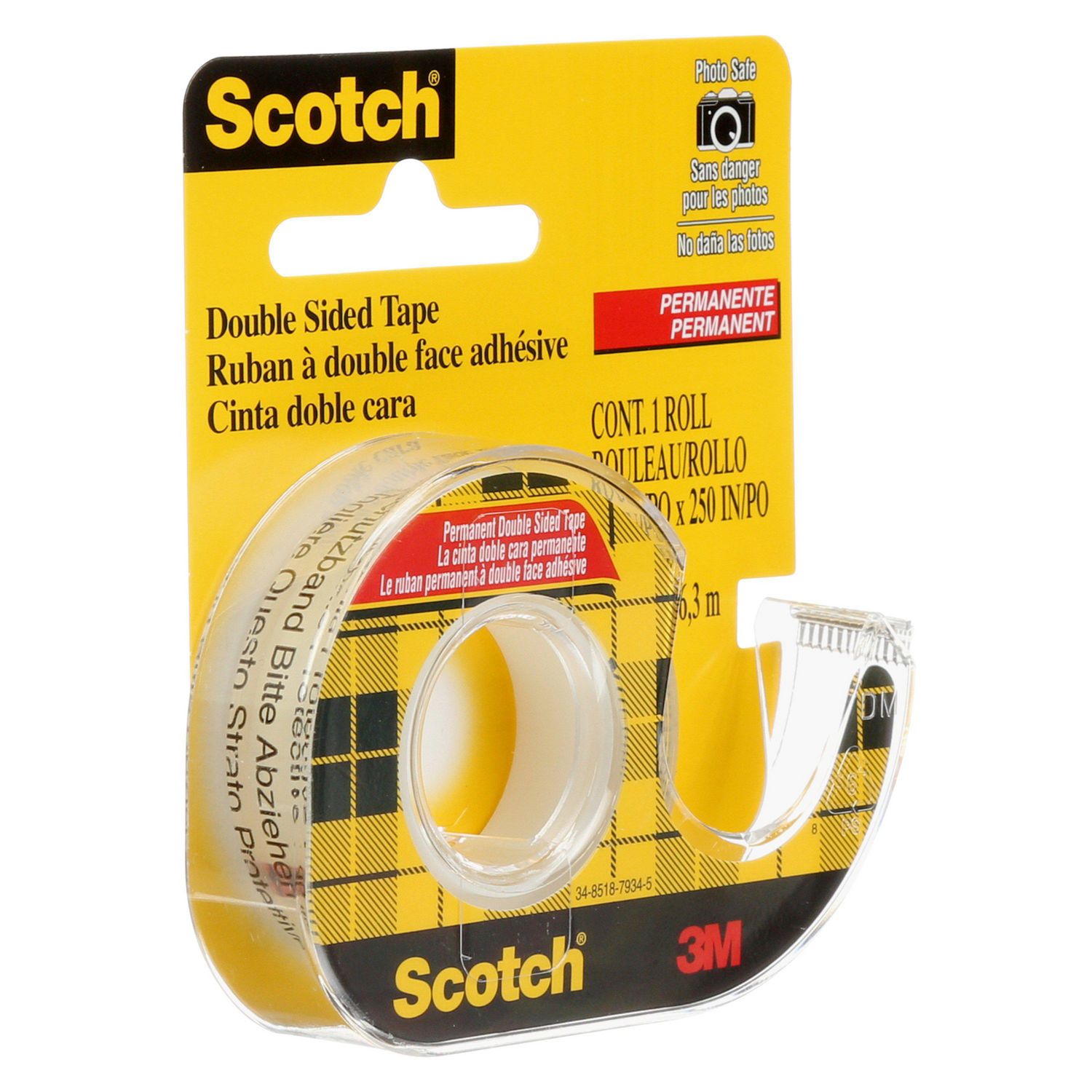 3 m strong Permanent Double Sided Super Self-Adhésif Sticky Tape Roll Adhesive 