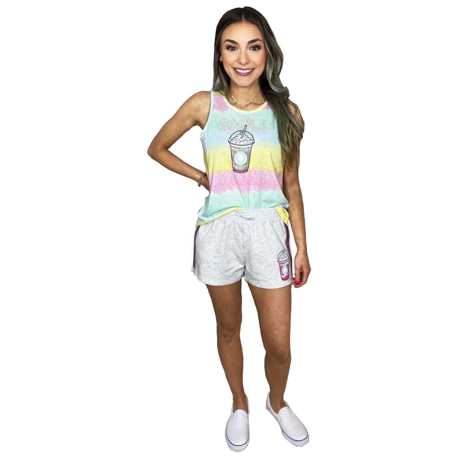 Girls We Wear Cute Chill Vibes Tank Top
