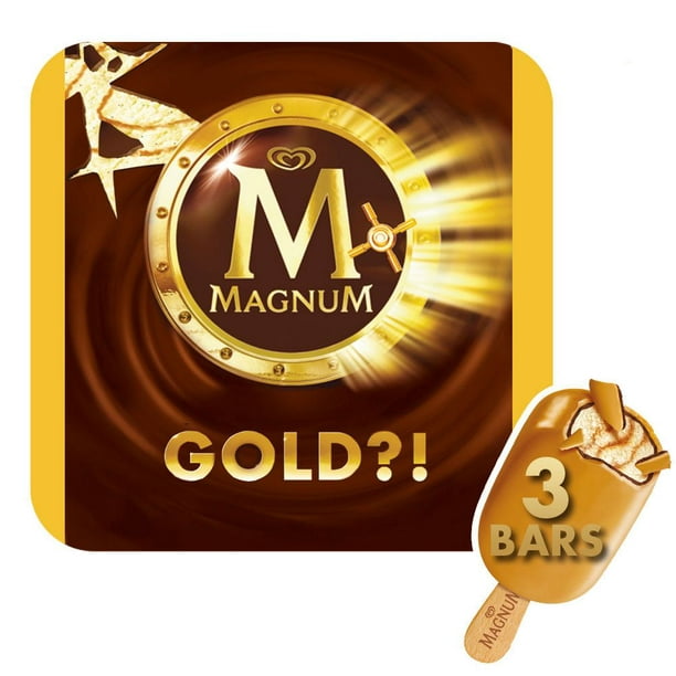 Magnum® Gold Chocolat Belge Barres de crème glacée, paq. de 3 x