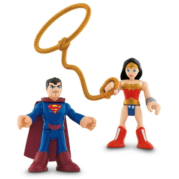 Ensemble de figurines Superman et Wonder Woman Imaginext DC Super Friends de Fisher-Price