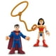 Ensemble de figurines Superman et Wonder Woman Imaginext DC Super Friends de Fisher-Price – image 1 sur 5