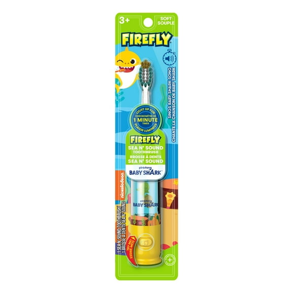 Firefly Clean N' Protect Baby Shark Brosse a dents a piles