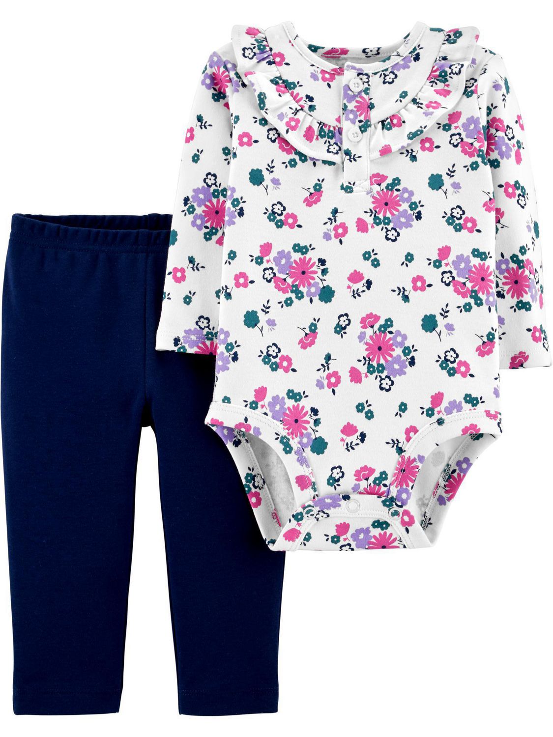 Child of Mine made by Carter's Infant Girls' Body Suit Pant Set- Floral ...