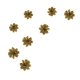 Breloques Fleur dorée 3D – image 2 sur 2