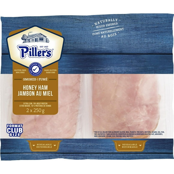 Jambon au miel fumé Piller's 2x250g