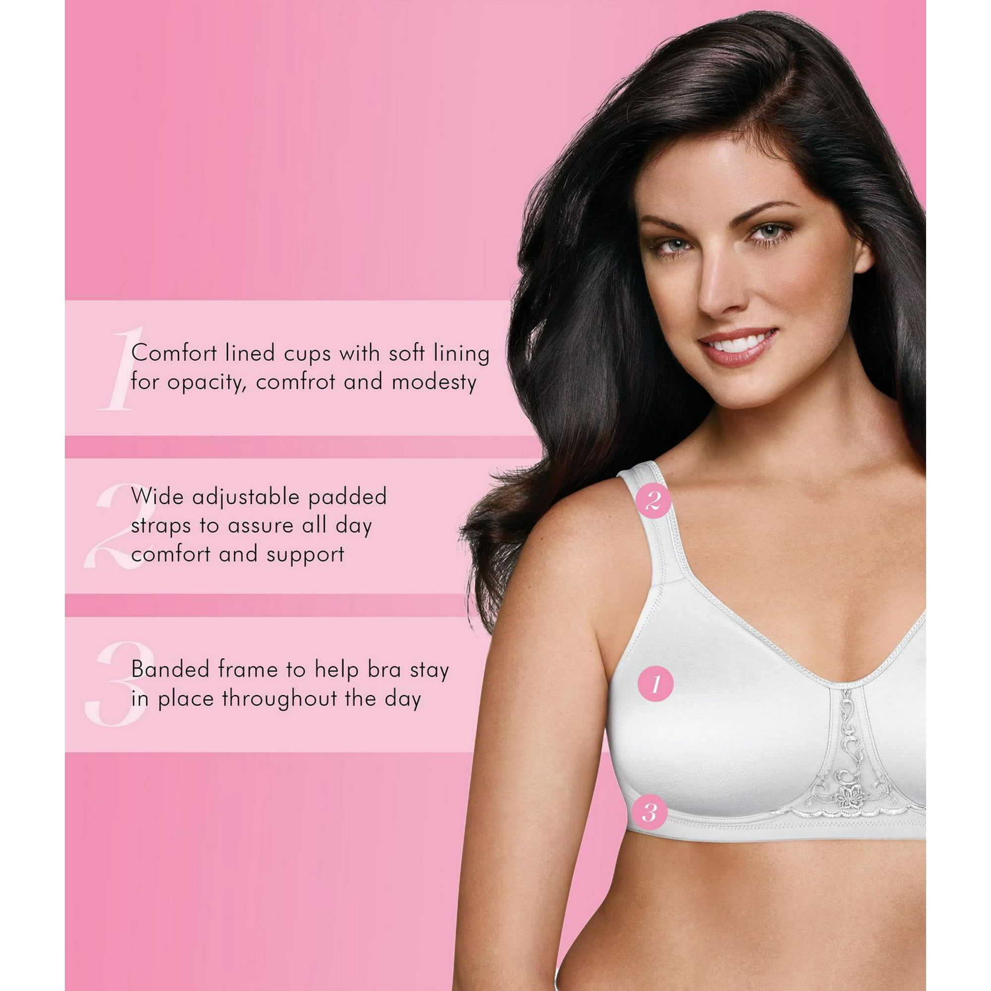 Exquisite Form #9671094 FULLY Full-Coverage Bra, Wire-Free, Available Sizes  40C - 48DDD 