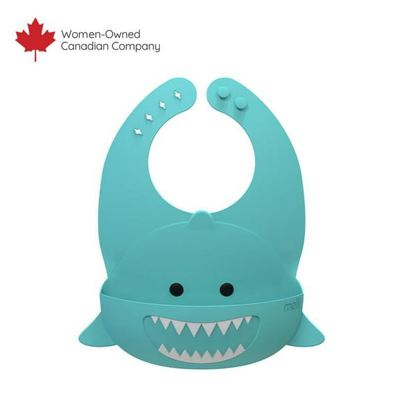 Bavoir en silicone en forme de requin pour bébés et jeunes enfants Bavoir en silicone requin