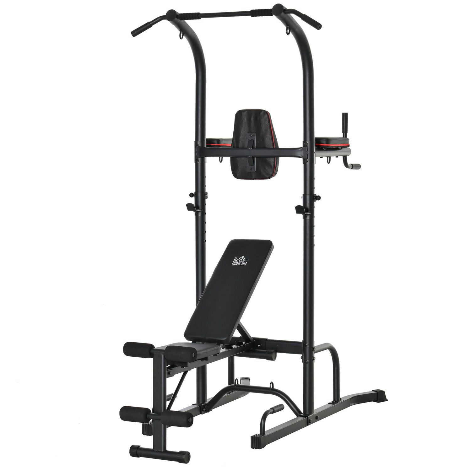 Soozier full body power tower home fitness station with sit up bench sale