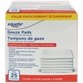 thumbnail image 1 of Equate Gauze Pads, 3" x 3", 1 of 2