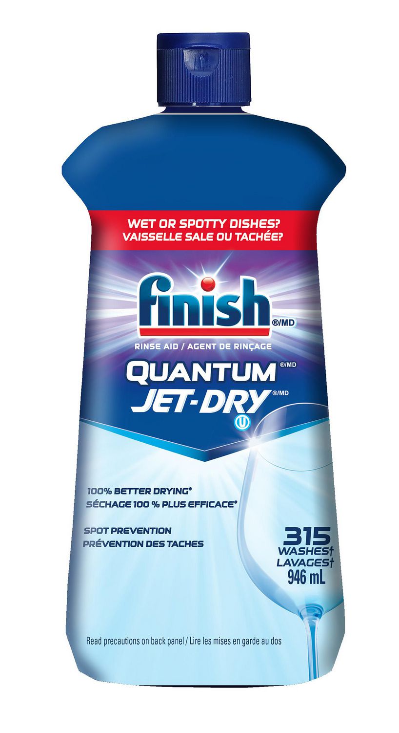 Finish Jet-Dry, Dishwasher Rinse Aid, Quantum, 946ml, Dishwasher Rinse  Agent & Drying Agent, 946ml 