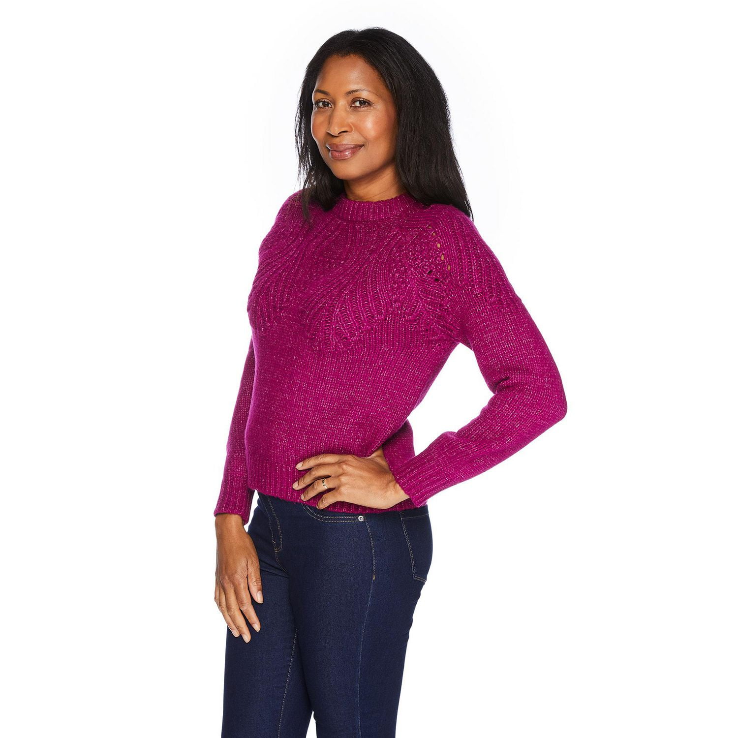 Purple fair isle sweater hotsell