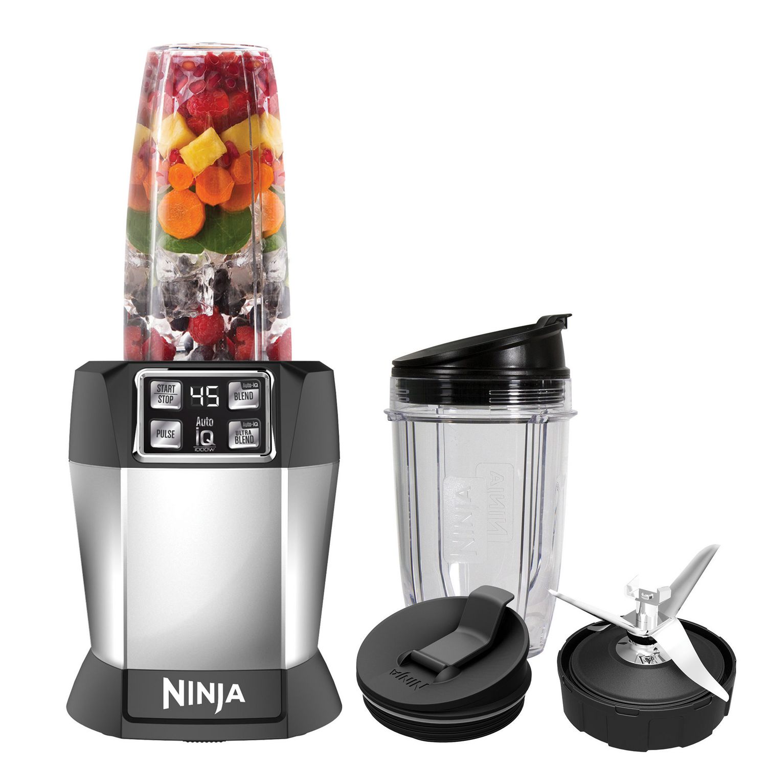 Best Buy: 24-Oz. Tritan Nutri Ninja Cups with Sip & Seal Lids (2-Pack)  Black/Clear XSK2424