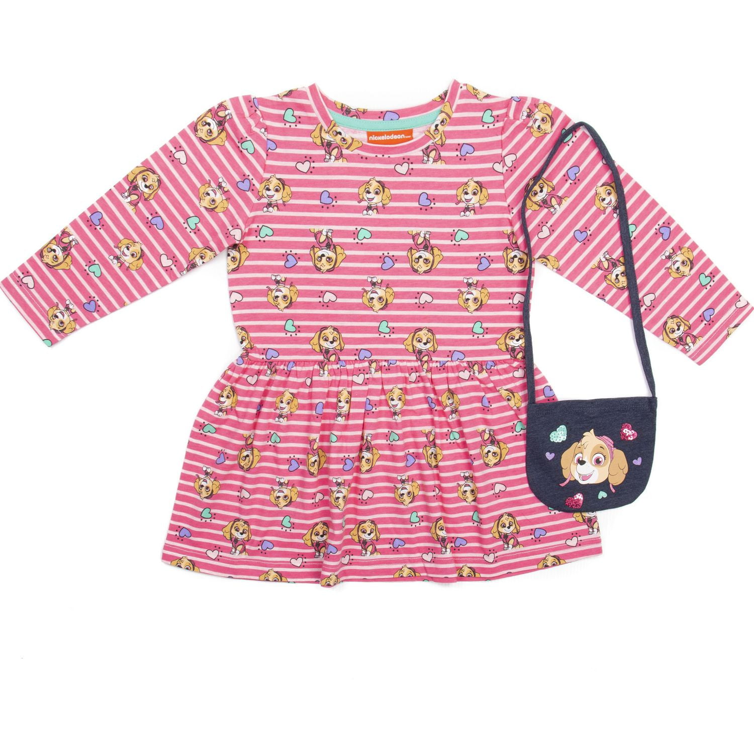 Paw Patrol Toddler Girl's Dress and Purse Set