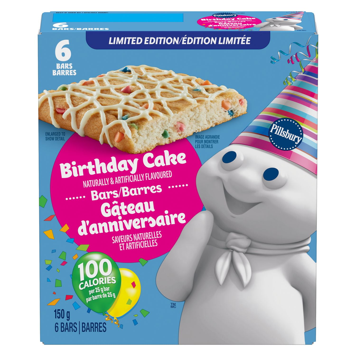 Pillsbury Softbake Birthday Cake Bars Walmart Canada