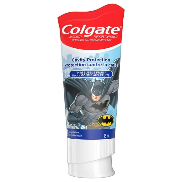 Colgate Kids Anticavity Fluoride Toothpaste, Bubble Fruit, 75 mL