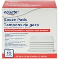 thumbnail image 1 of Tampons de gaze Equate, 2&nbsp;po x 2&nbsp;po, 1 of 2