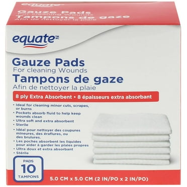 Tampons de gaze Equate, 2&nbsp;po x 2&nbsp;po
