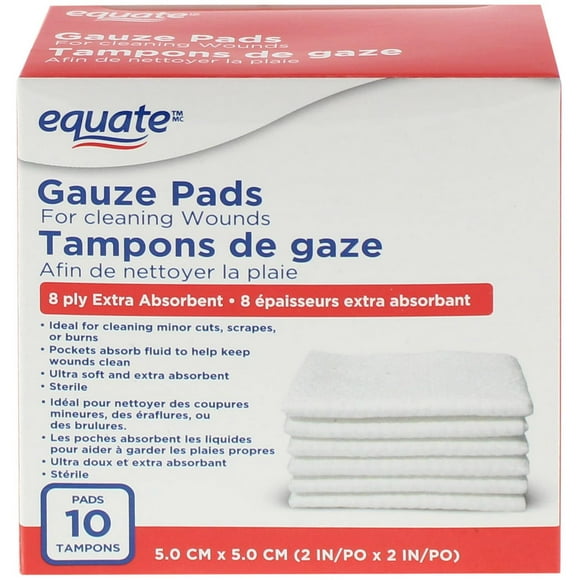 Equate Gauze Pads, 2" x 2"