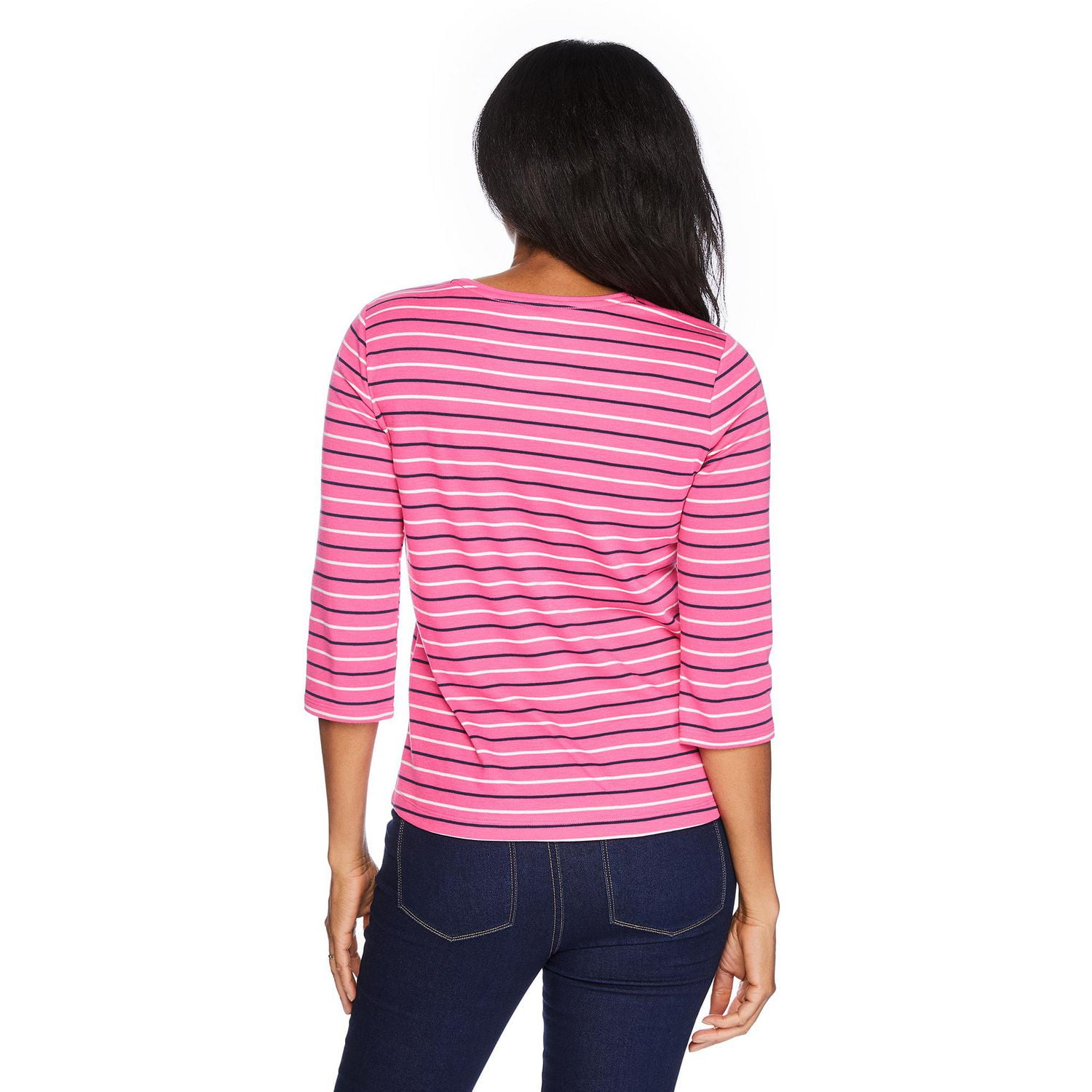 Haut à encolure ras du cou avec manches ¾ Penmans pour femmes