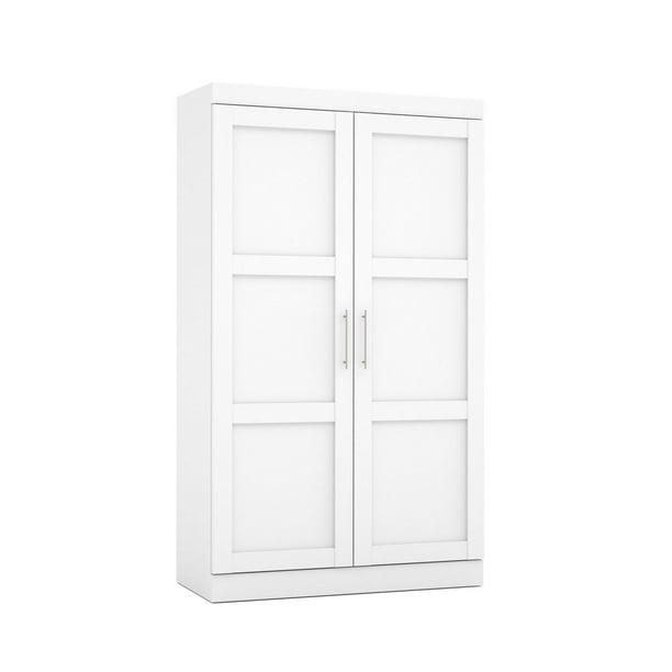 Bestar Pur 49W Wardrobe w/ Pull-Out Shoe Rack in white - Walmart.ca