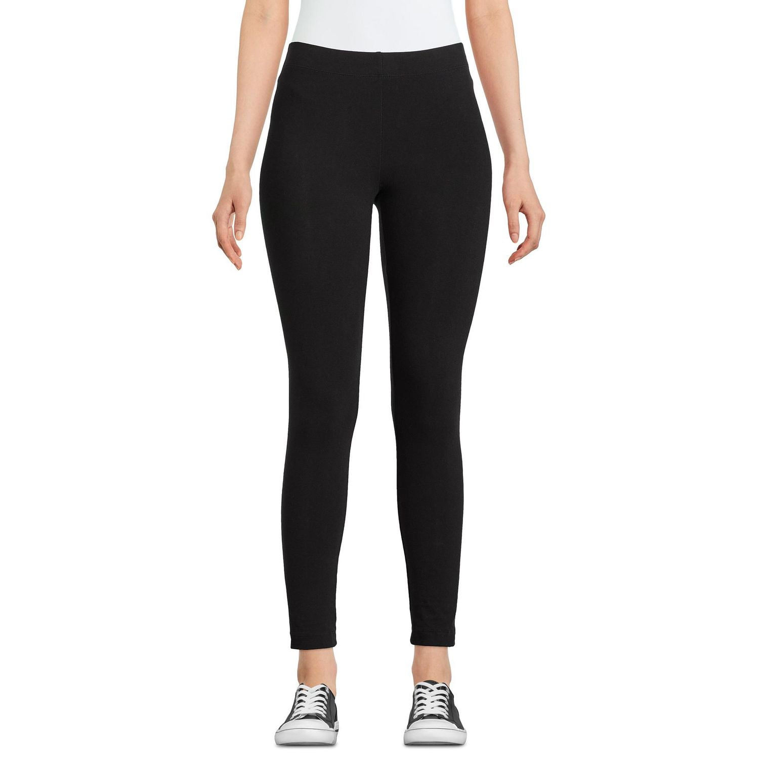 A New Day Women's High Waisted Seamless Twill Leggings Black Size L/XL.