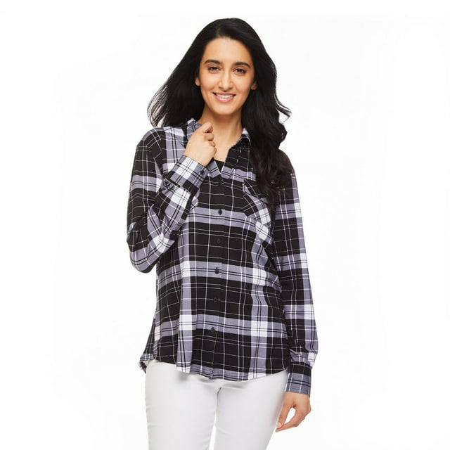 Penmans Women's Button-Up Plaid Shirt