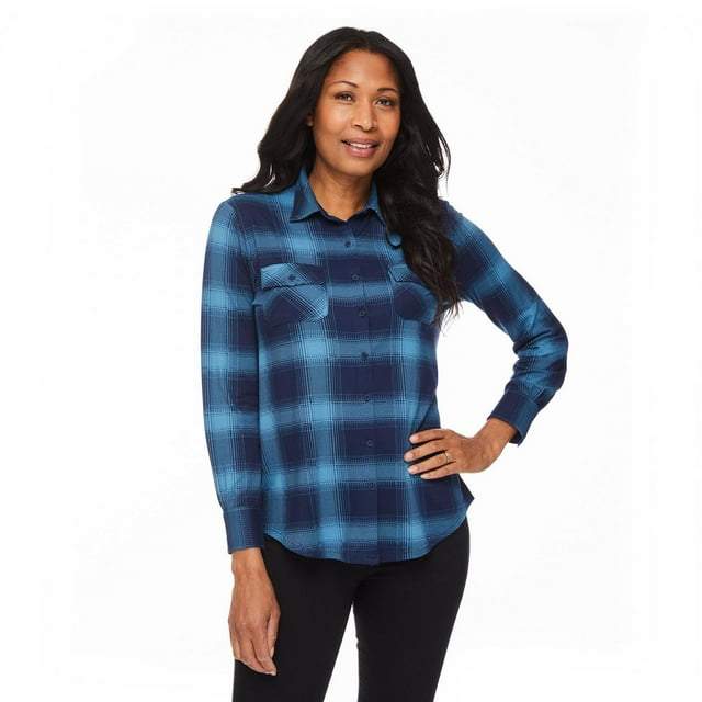 Penmans Women's Button-Up Plaid Shirt