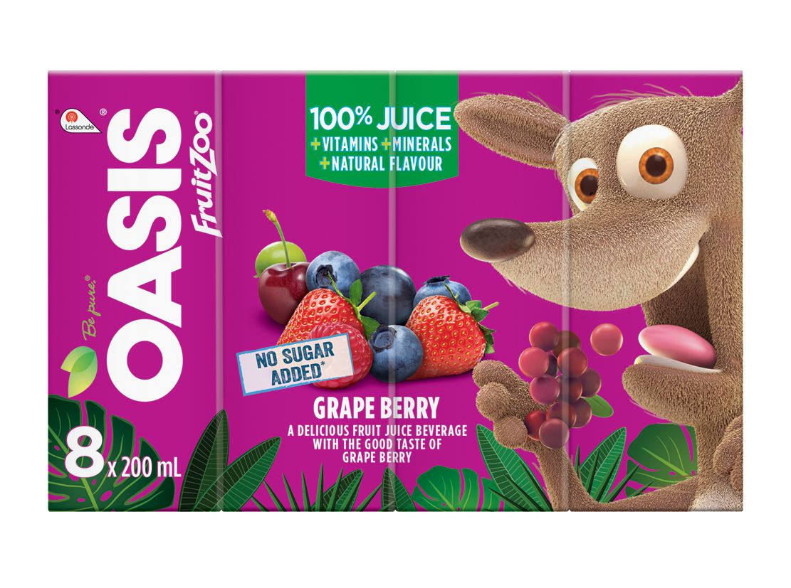 Oasis Fruitzoo Grape Berry Fruit Juice Beverage | Walmart Canada