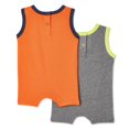 thumbnail image 2 of George Baby Boys' Sleeveless Romper 2-Pack, 2 of 2