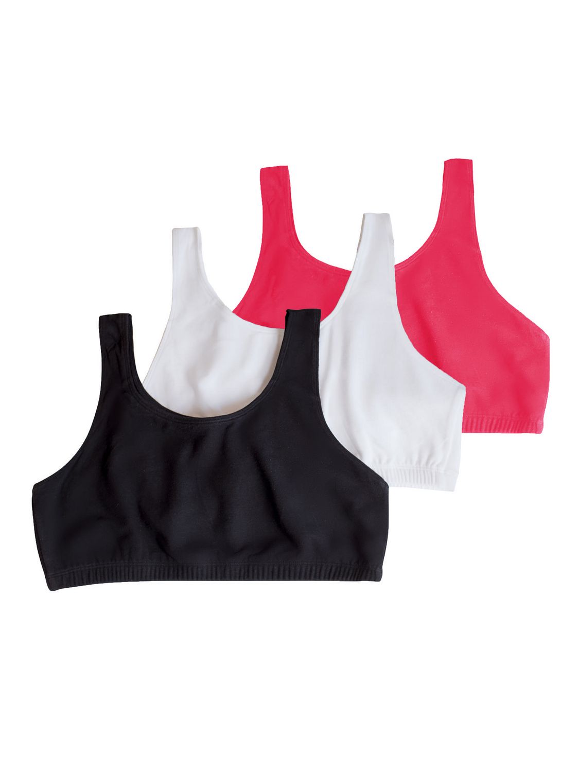 Fruit of the Loom Girls Cotton Built-up Stretch Sports Bra : :  Clothing, Shoes & Accessories