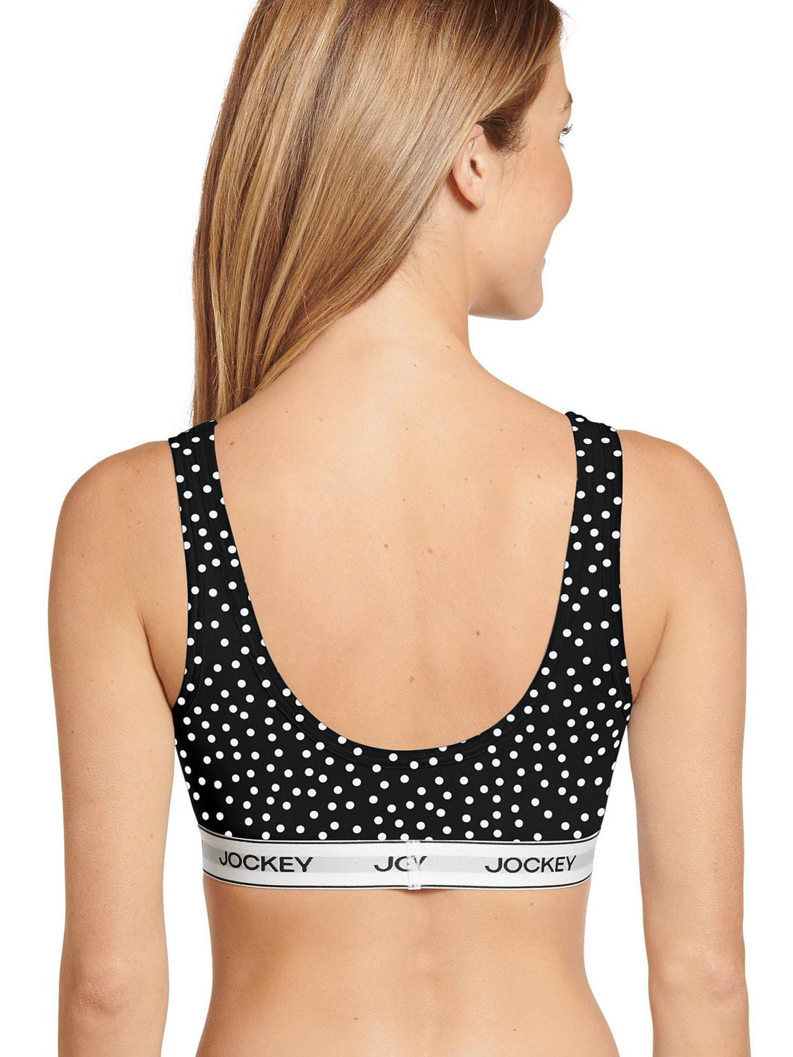 Jockey Essentials Women's Cotton Stretch Scoop Bralette, Jockey Essentials Cotton Stretch Scoop Bralette