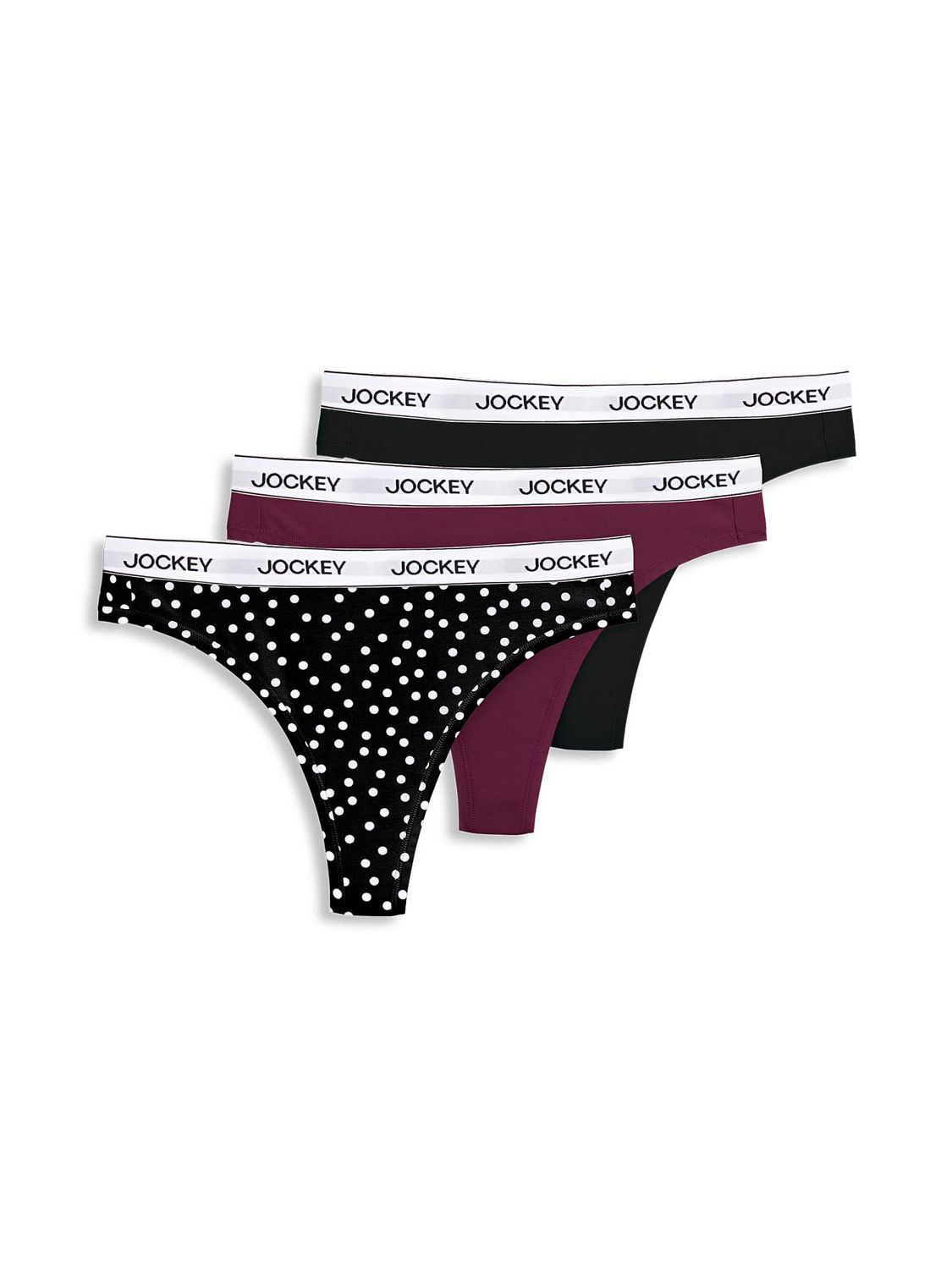 Jockey® Essentials Women's Cotton Stretch Bikini Panties, 3-Pack, Sizes  S-XXXL
