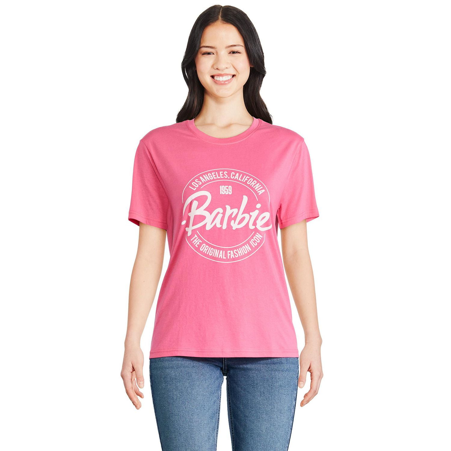 T-shirt coupe garçonne Barbie pour femmes Tailles TP–TG