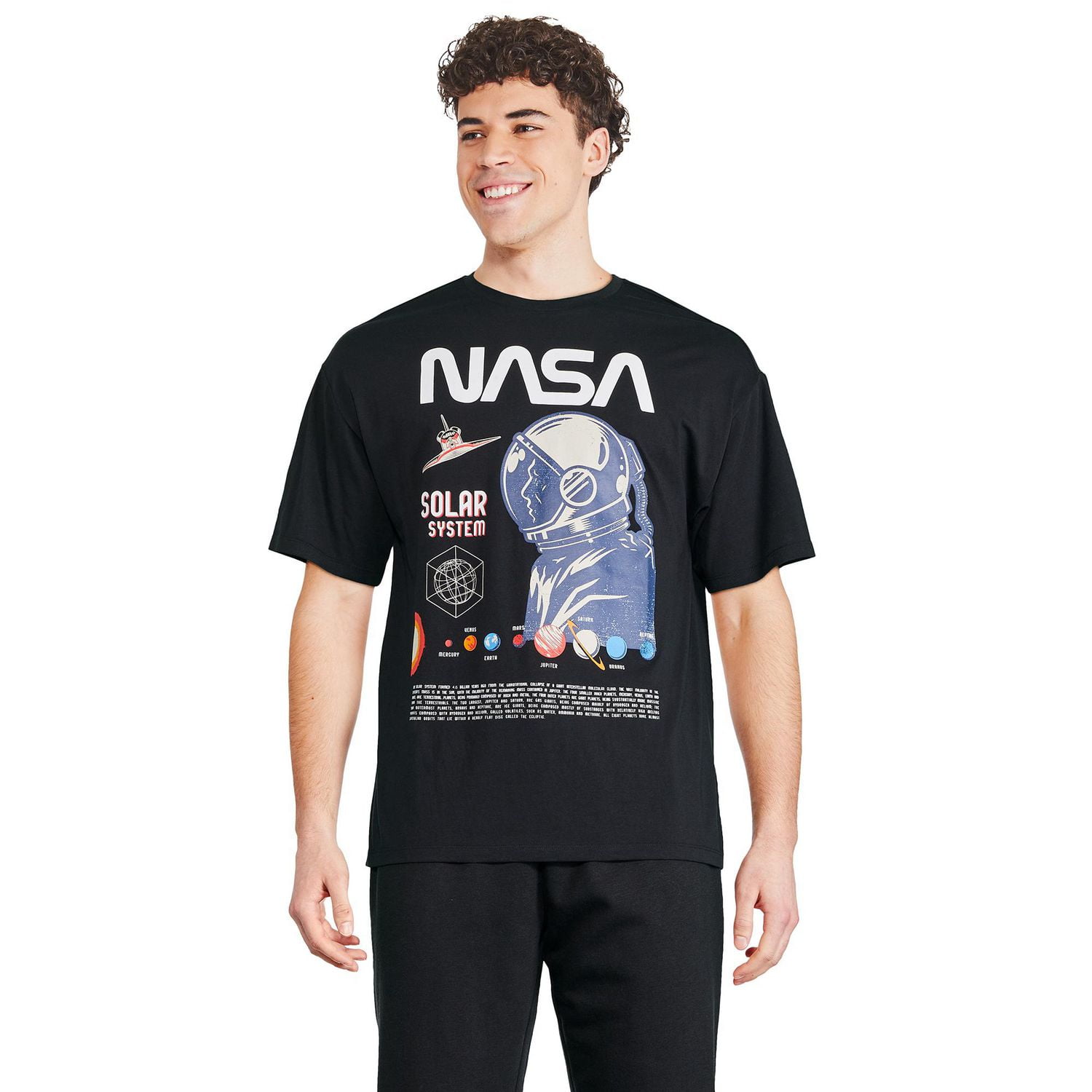 NASA Men's Drop Shoulder Tee, Sizes S-XL