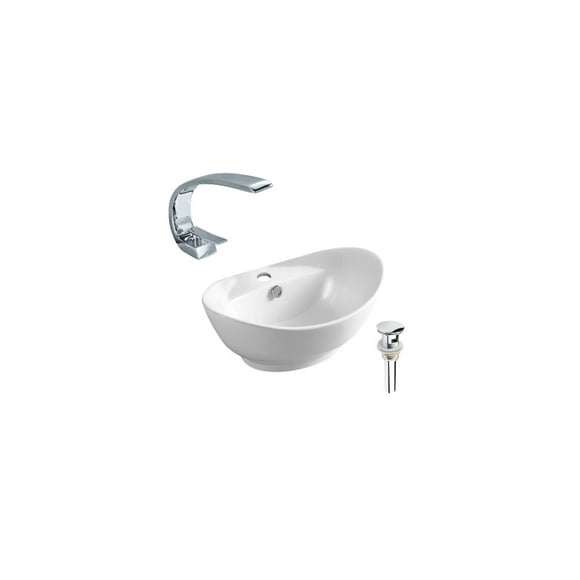 DROP Bath and Kitchen DR091287 Bathroom Vessel Sink Set
