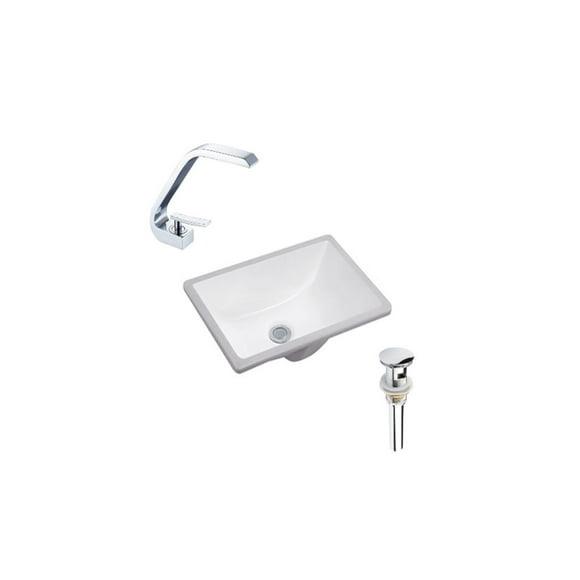 DROP Bath and Kitchen DR091109 Undermount Bathroom Sink Set