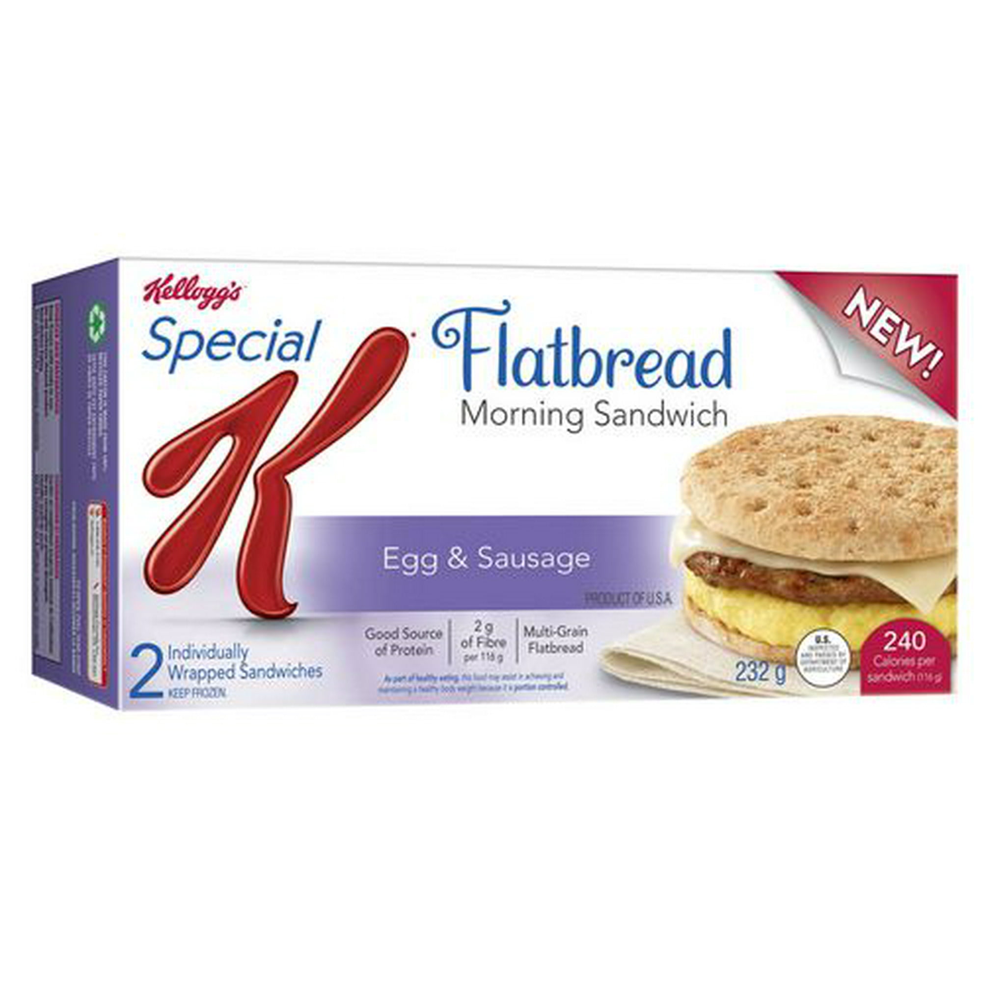 Special K* Flatbread Morning Sandwich - Egg And Sausage 