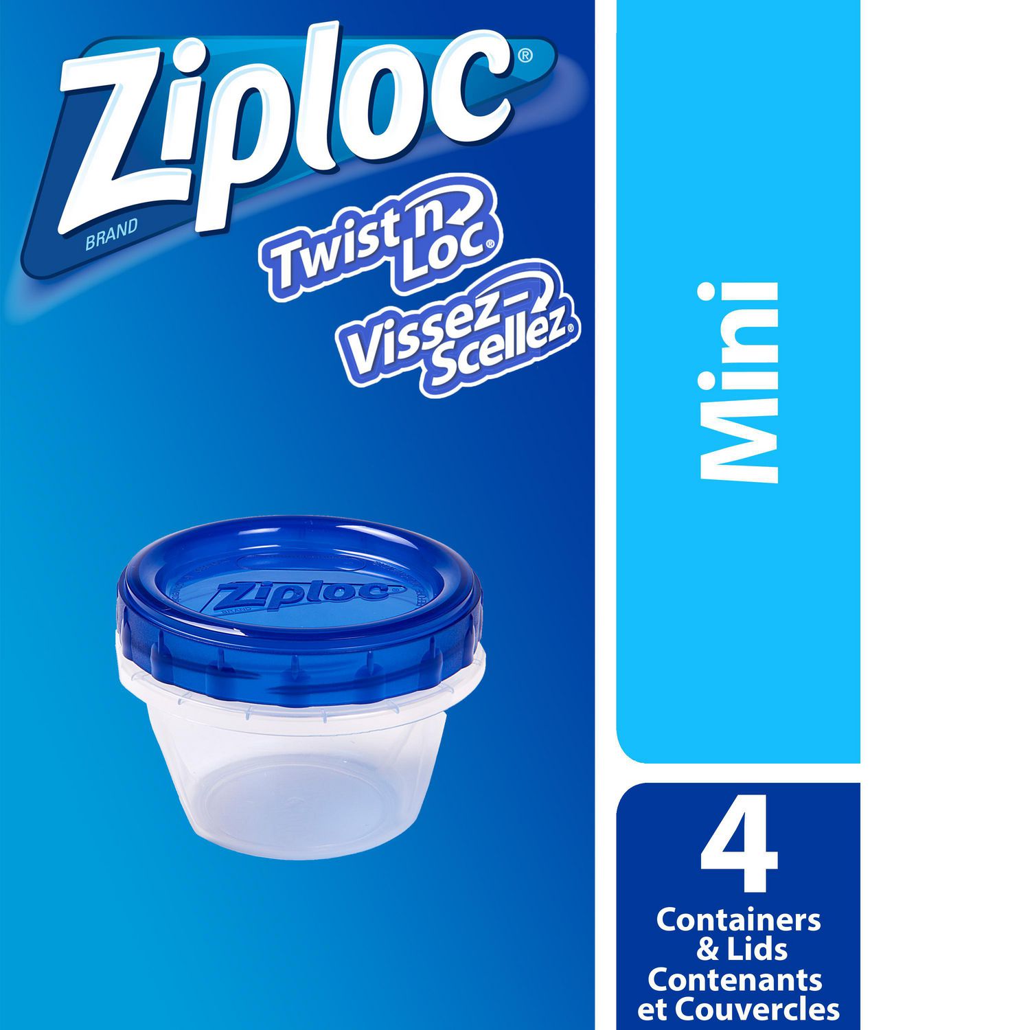 Ziploc® Twist n Loc Food Storage Containers, Reusable for Kitchen
