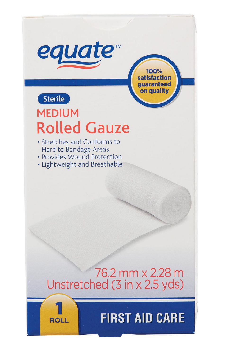 Equate Medium Rolled Gauze Walmart Canada