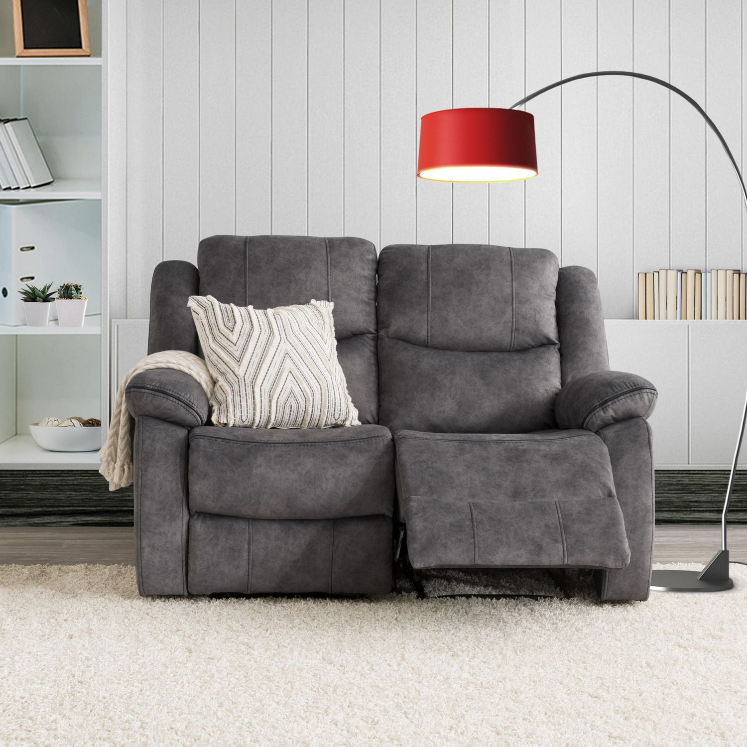 CorLiving Syracuse 2pc Modular Reclining Loveseat Walmart Canada