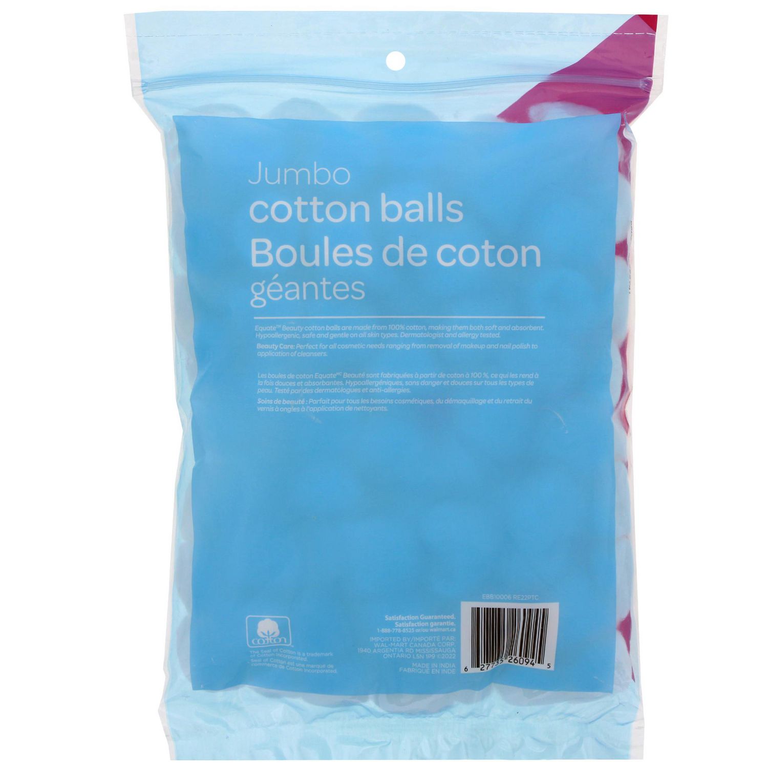 Equate Boules de coton - format regulièr 