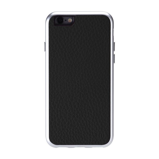 Étui en cuir AluFrame de Just Mobile pour iPhone 6/6S en noir