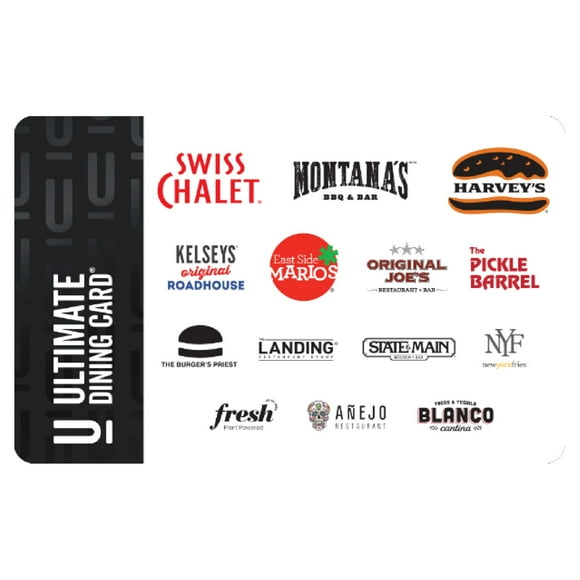 The Ultimate Dining Card $100 eGift Card (Email Delivery)