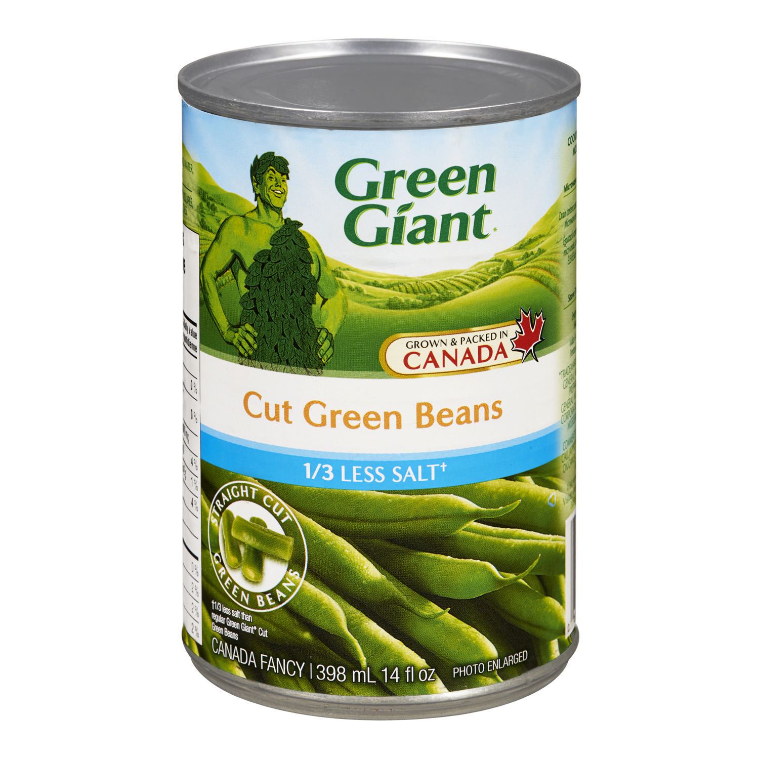 Green Giant Canned 1/3 less Salt Cut Green Beans | Walmart Canada