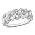 thumbnail image 1 of Miabella 1/4 Carat T.W. Diamond Sterling Silver Link Ring, 1 of 5