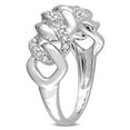 thumbnail image 2 of Miabella 1/4 Carat T.W. Diamond Sterling Silver Link Ring, 2 of 5