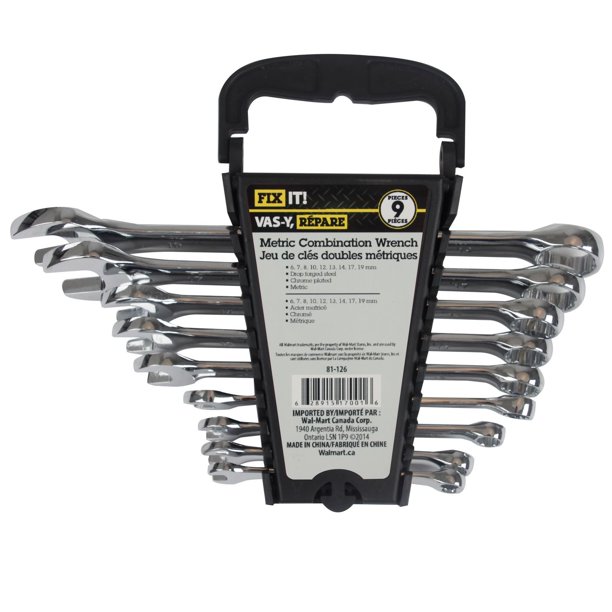 Combination Metric Wrench Mechanics Tool Set & Hook and Pick Set