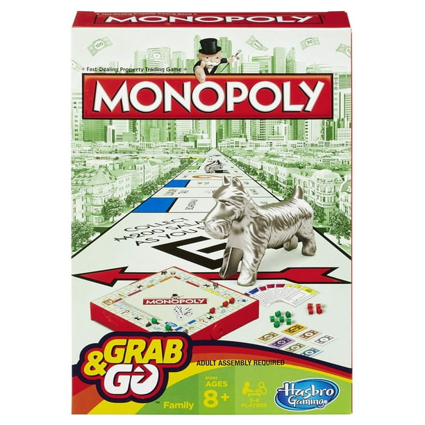 Hasbro Gaming Jeu Grab & Go - Monopoly
