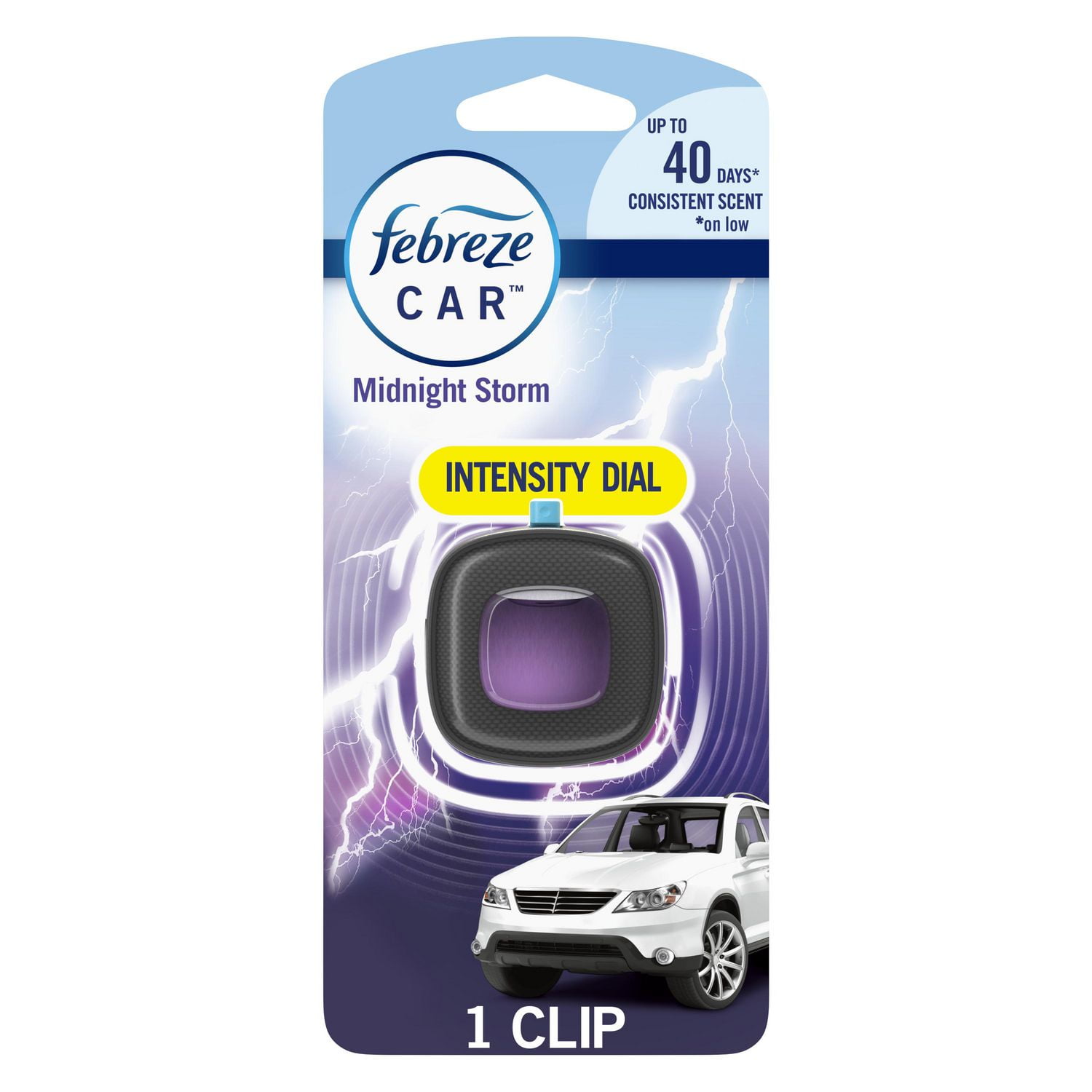 Febreze CAR Vent Clip Midnight Storm Air Freshener Walmart Canada