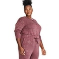 thumbnail image 2 of George Plus Women's Henley Tee 2-Piece Set, 2 of 6